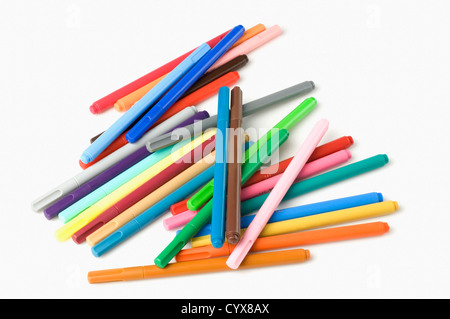 Nahaufnahme der Filzstift Stifte Stockfoto