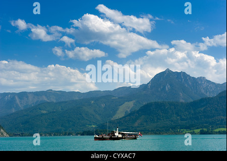 Eine alte Touristenboot am Wolgangsee in Österreich Stockfoto