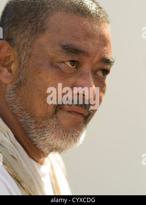 Okinawa Mann am Mushaama Erntefest Hateruma Insel Yaeyamas, Okinawa, Japan Stockfoto