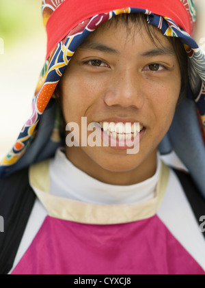 Okinawan Jüngling am Mushaama Erntefest Hateruma Insel Yaeyamas, Okinawa, Japan Stockfoto