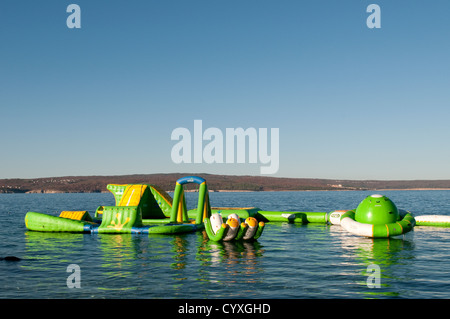 Meer-Spielplatz für Kinder, Crikvenica, Kroatien Stockfoto