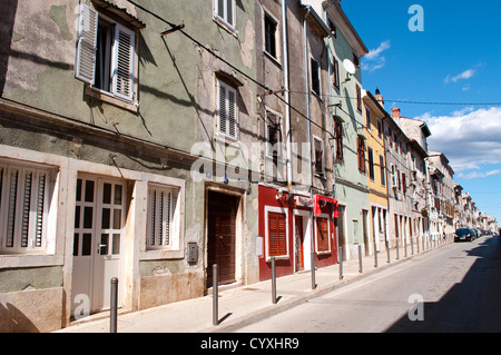 Straße, Vodnjan, Istrien, Kroatien Stockfoto