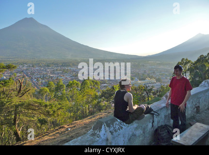 Studenten UK Lücke Jahr freiwillige Arbeit in Guatemala Stockfoto