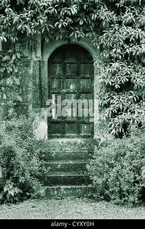 Tür in einem alten Gebäude Stockfoto