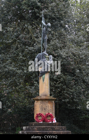 Die Stanway Kriegerdenkmal ('Men Stanway' Erster Weltkrieg), Stanway, Gloucestershire, Großbritannien. Stockfoto