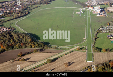 Luftaufnahme von York Racecourse Knavesmire Road, York, Großbritannien Stockfoto