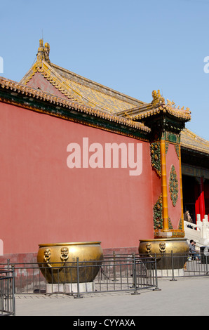 China, Peking, Verbotene Stadt (aka Zijin Cheng). Kaiser Palast aus der Ming- und Qing-Dynastie. Stockfoto