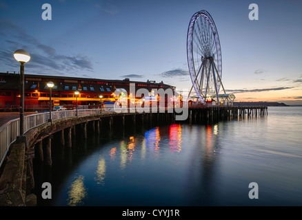 Die Seattle Great Wheel Stockfoto