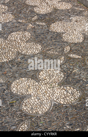 Detail der Stein arbeitet im chinesischen Garten. Darling Harbour, Sydney, Australien. Stockfoto