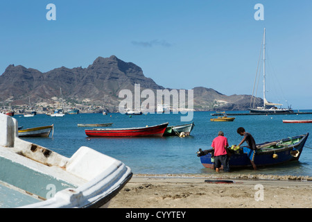 Sao Vicente Mindelo Kap Verde alte Stadt Insel Meer Stockfoto