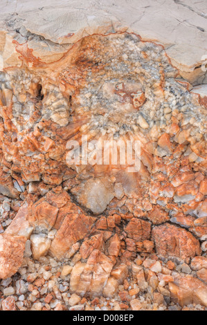 Detail der Dolomit, Calcit Steinoberfläche Stockfoto