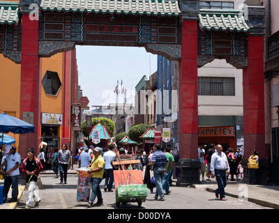 Chinatown in Lima Stadt. Peru. Stockfoto