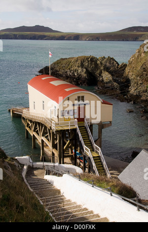 St. Davids Lifeboat Station St Justinian Pembrokeshire Wales UK Stockfoto