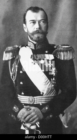 Tsar Nicholas II (1868-1918) - Russlands letzte Kaiser - geboren am 18. Mai 1868. Aus dem Archiv des Pressedienstes Portrait, ehemals Portrait Pressebüro. Stockfoto