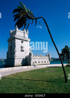 Lissabon Portugal Turm von Belem Stockfoto