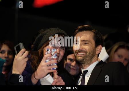 Schauspieler David Tennant besucht die Premiere der Krippe 2: Gefahr in der Krippe am 13.11.2012 in Empire Leicester Square, London. Personen im Bild: David Tennant. Bild von Julie Edwards Stockfoto