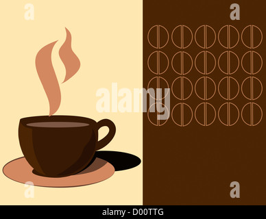 Kaffee-Obertasse Vektorgrafik für Ihr design Stockfoto