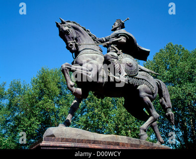 Usbekistan, Taschkent, Tamerlane Statue, Stockfoto