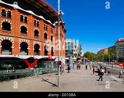 Gebäude in der Nähe von Placa d ' Espanya in Barcelona Stadt Zentrum Katalonien Spanien Stockfoto