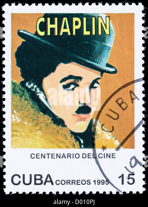 Kuba Charlie Chaplin-Briefmarke Stockfoto