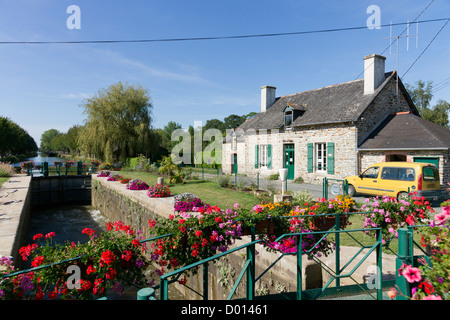 Malestroit (Bretonisch: Malastred) ist eine französische Gemeinde im Département Morbihan Bretagne im Nordwesten Frankreichs. Stockfoto