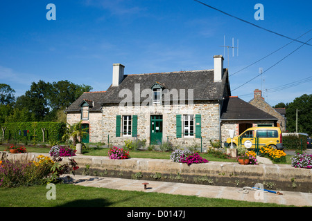 Malestroit (Bretonisch: Malastred) ist eine französische Gemeinde im Département Morbihan Bretagne im Nordwesten Frankreichs. Stockfoto