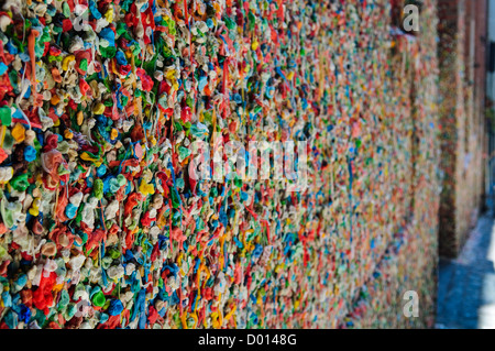 Berühmte Kaugummi Wand in Seattle Washington Stockfoto