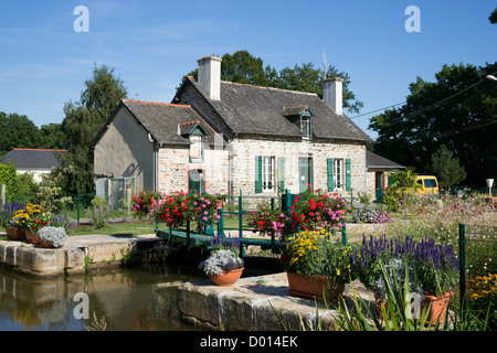 Malestroit (Bretonisch: Malastred) ist eine französische Gemeinde im Département Morbihan Bretagne im Nordwesten Frankreichs. Stockfoto