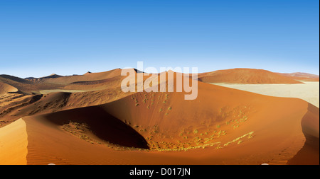 Düne 45 im Sossusvlei Dünen, Namibia Stockfoto