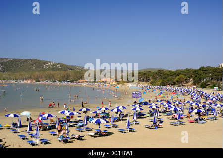 Kroatien, Dalmatien, Kvarner-Inseln, Rab-Insel, Lopar, paradiesischer Strand Stockfoto