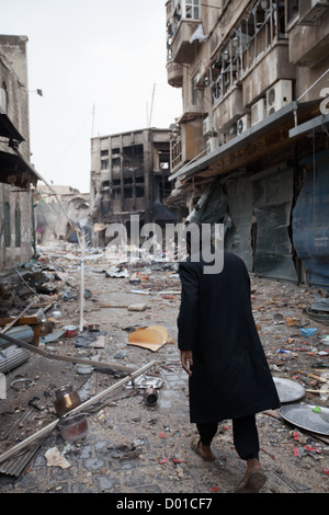 22. Oktober 2012 - Aleppo, Syrien: Kriegsschäden in der Altstadt. Stockfoto