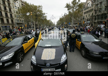 Barcelona, Spanien. 14. November 2012. Kundgebung gegen Sparpolitik im Zentrum Stadt. Bildnachweis: Esteban Mora / Alamy Live News Stockfoto