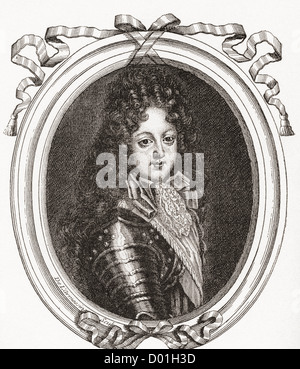 Philippe d'Orléans, Herzog von Orléans und Herzog von Chartres, 1674 – 1723. Mitglied der französischen Königsfamilie und Regent des Königreichs. Stockfoto