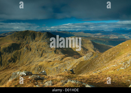 Die Munro Stuc eine Chroin gesehen von Munro von Ben Vorlich oben Loch Earn in Perthshire Stockfoto