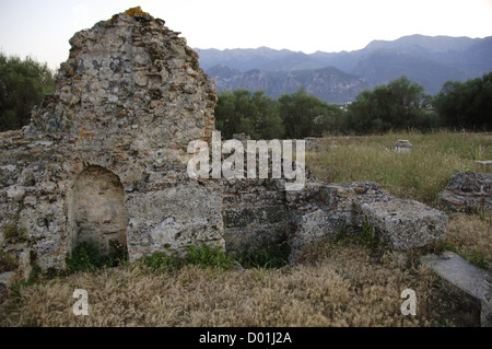 Griechenland. Sparta. Byzantinische Kirche von Christus dem Erlöser. 10. - 11. Jahrhundert. Stockfoto