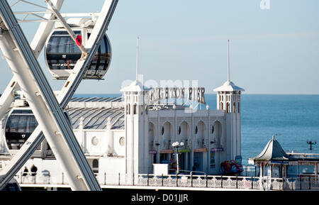 Bild von Darren Cool Remembrance Sunday in Brighton, Sussex, UK. Mohn auf dem Brighton-Rad Stockfoto