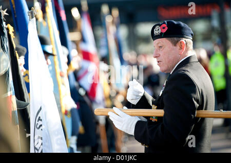 Bild von Darren Cool Remembrance Sunday in Brighton, Sussex, UK. Zeremonie findet statt Stockfoto