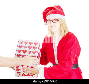 Santa Claus immer Geschenk Stockfoto