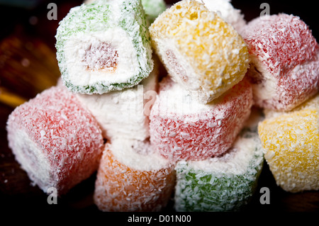 Turkish Delight, lokum Stockfoto