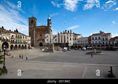 Plaza Mayor, Trujillo, Extremadura, Spanien Stockfoto