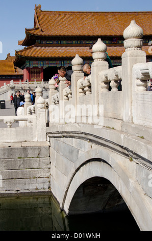 China, Peking, Verbotene Stadt (aka Zijin Cheng). Emperors Palace aus der Ming und Qing Dynastien. Innere Schlosshof. Stockfoto