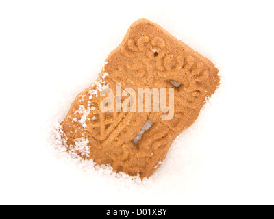 Spekulatius im Schnee Stockfoto