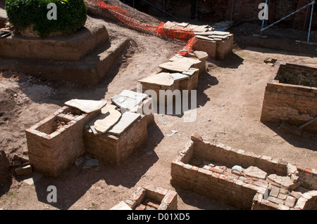 Shakespeares Haus Ausgrabungen, New Place, Stratford, England, UK Stockfoto