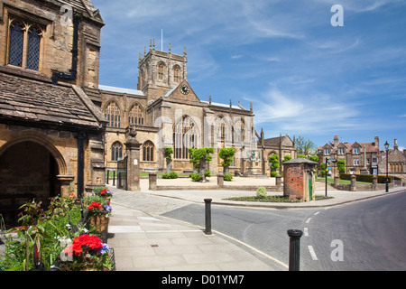 Die Abtei in Sherborne, Dorset, England, UK Stockfoto