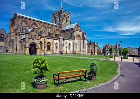 Die Abtei in Sherborne, Dorset, England, UK Stockfoto