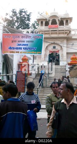 Brahma Tempel Pushkar Rajasthan Indien Stockfoto