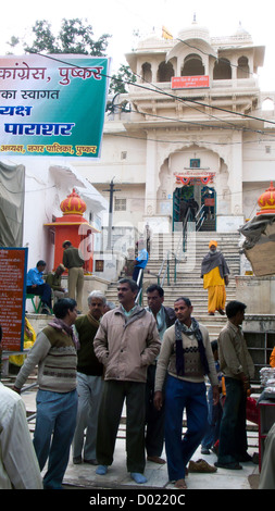 Brahma Tempel Pushkar Rajasthan Indien Stockfoto