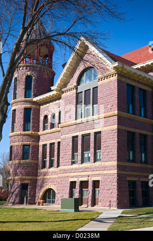 Rock County Courthouse in Luverne Minnesota Richardsonian Romanesque Wiederbelebung Stil und aus Sioux Quarzit Stockfoto