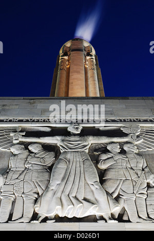 Die Liberty Memorial in Kansas City widmet sich die Amerikaner, die im ersten Weltkrieg getötet wurden Stockfoto