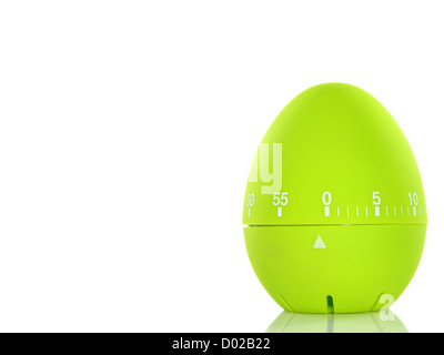 Grüne Eieruhr Stockfoto